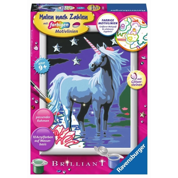 Ravensburger Malen Nach Zahlen Zauberhaftes Einhorn Smyths Toys Superstores 5807