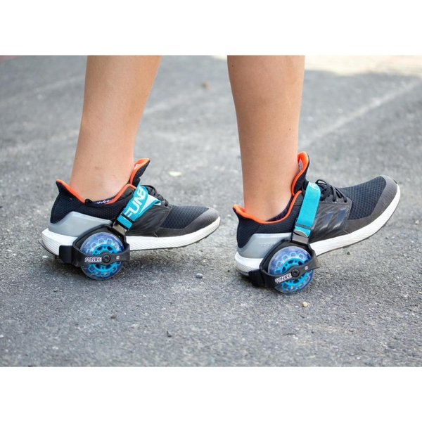 Funbee - Fersenroller Flashing Wheels, blau
