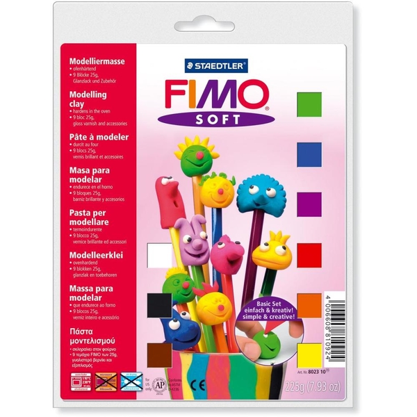 Pasta Modellante Fimo Soft Staedtler - Blocco Da 454 G Rosa Tenue | Per Creazioni Artistiche Da Cuocere In Forno