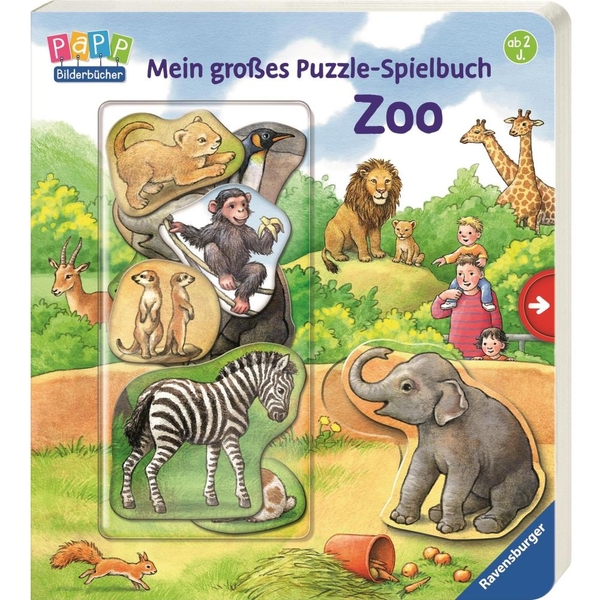 Ravensburger - Mein großes Puzzle-Spielbuch Zoo - Pappbilderbücher