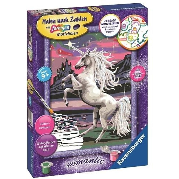 Ravensburger Malen nach Zahlen: Magisches Einhorn | Smyths Toys Superstores