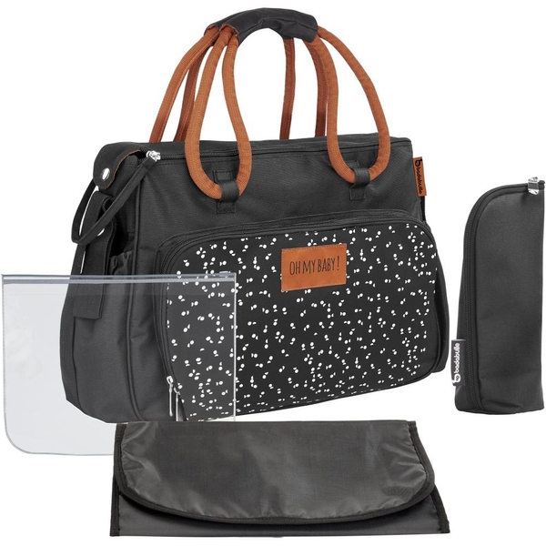 Badabulle - Wickeltasche Boho, Schwarz