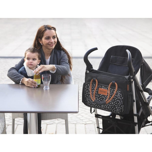 Badabulle - Wickeltasche Boho, Schwarz