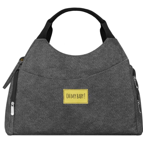 Badabulle - Wickeltasche Multipocket, Grau Melange
