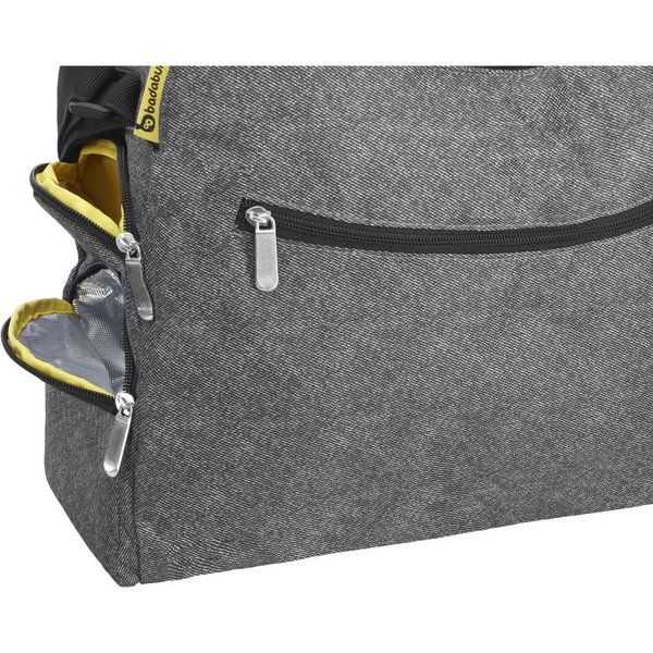 Badabulle - Wickeltasche Multipocket, Grau Melange
