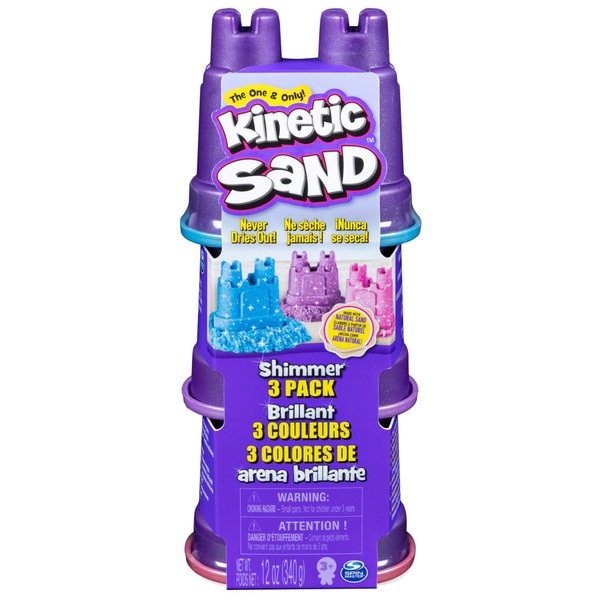 Kinetic Schimmer Sand 3er Pack 340 g, Glitzersand