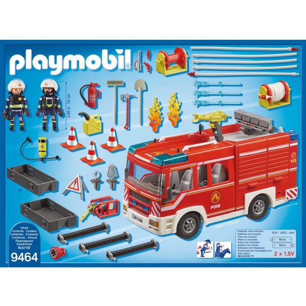 PLAYMOBIL City Action Feuerwehr 9464 FeuerwehrRüstfahrzeug Smyths