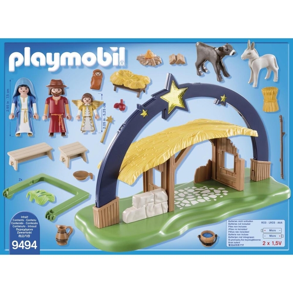 playmobil  9494 lichterbogen weihnachtskrippe  playmobil