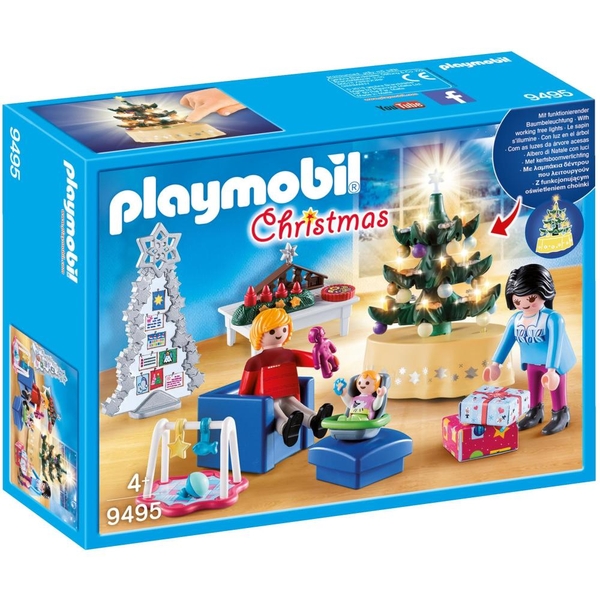 playmobil 9495 weihnachtliches wohnzimmer  playmobil