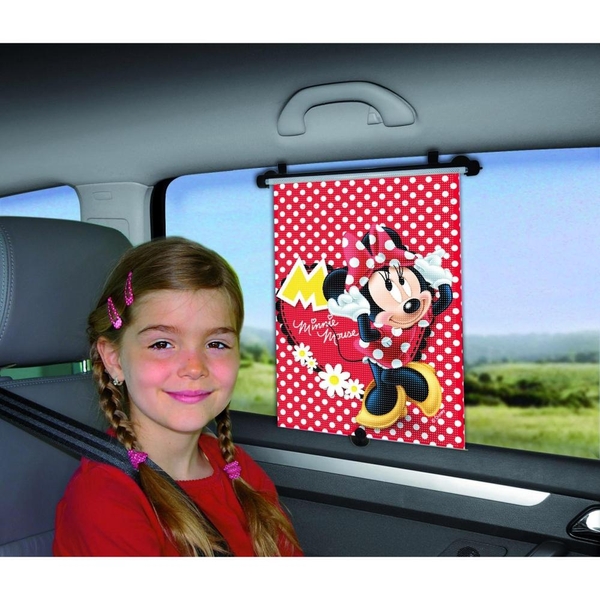Minnie Mouse - Sonnenschutzrollo, rot