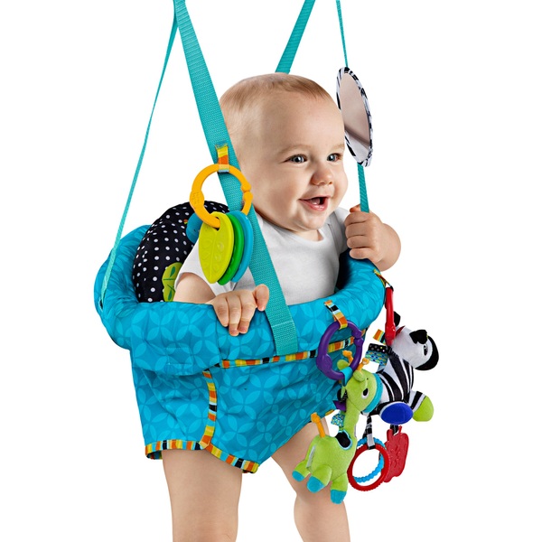 Bright Starts Türhopser Bounce and Spring Deluxe Babyhopser bunt