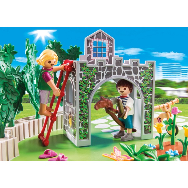 PLAYMOBIL 70010 SuperSet Familiengarten Smyths Toys Superstores