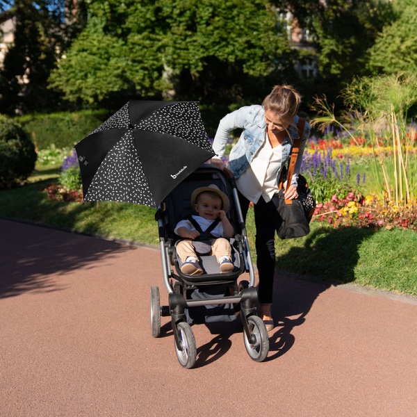 Badabulle Sonnenschirm für Kinderwagen 80 cm schwarz Smyths Toys