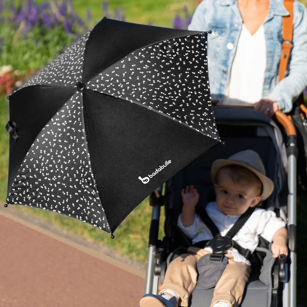 Badabulle Sonnenschirm für Kinderwagen 80 cm schwarz Smyths Toys