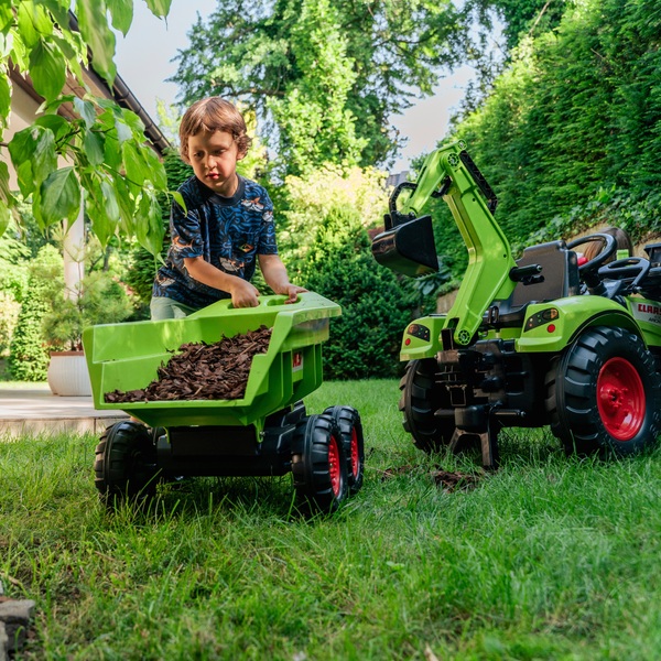 Claas Trettraktor und Bagger mit Anhänger und Frontlader Smyths Toys Deutschland Claas Trettraktor und Bagger mit Anhänger und Frontlader Smyths Toys Deutschland