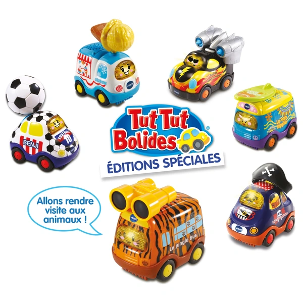 Tut Tut Bolides Virgil Pick-up Agile - Voiture Parlant Lumineux Musical Bébé 1-5 Ans Voiture Musicale Bebe