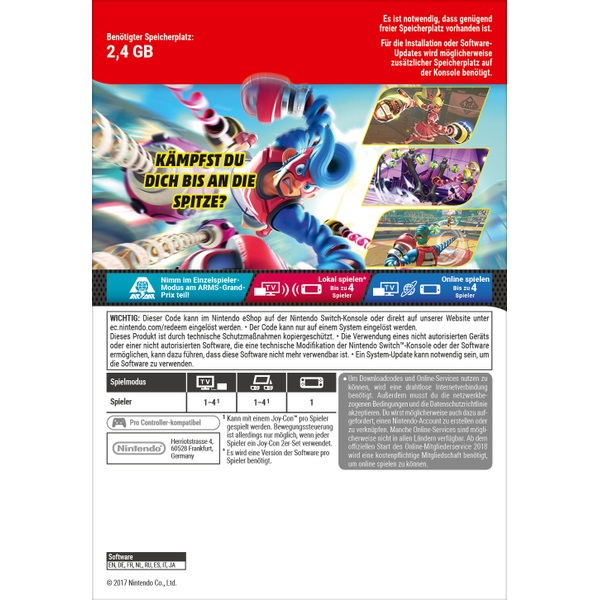 Nintendo Switch: Arms (Digitaler Download)