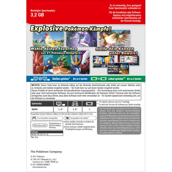 Nintendo Switch: Pokkén Tournament DX (Digitaler Download)