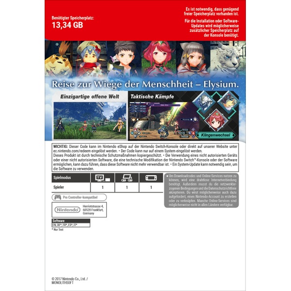 Nintendo Switch: Xenoblade Chronicles 2 (Digitaler Download)