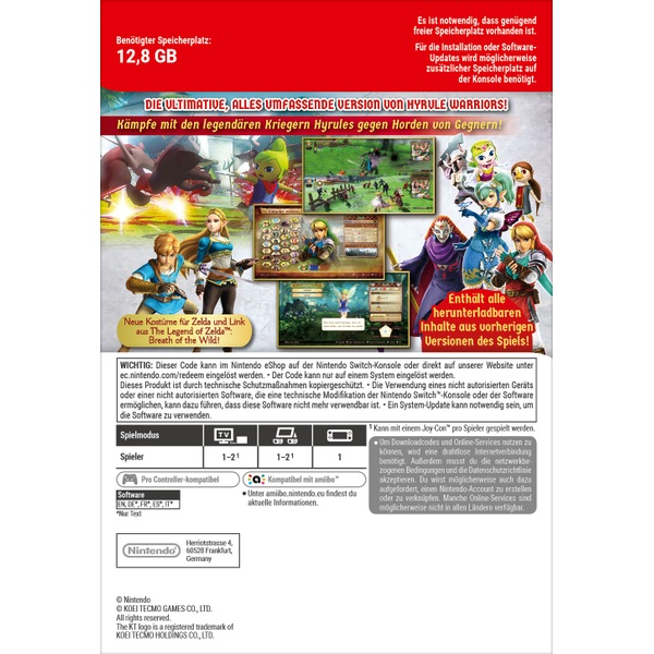 Nintendo Switch: Hyrule Warriors Definitive Edition (Digitaler Download)