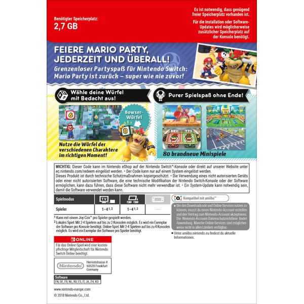 Nintendo Switch: Super Mario Party (Digitaler Download)
