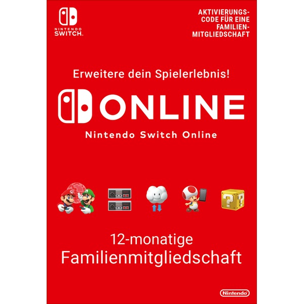 Nintendo Switch Online 12-monatige Aktivierungs-Code | Smyths Toys Schweiz