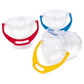 Dantoy Transparenter Eimer 14 cm sortiert