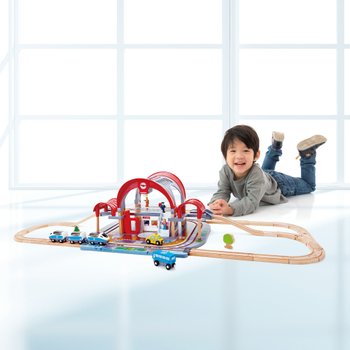 smyths wooden train set