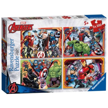 Ravensburger Marvel Avengers Jigsaw Puzzles Bumper Pack 4 x 100 Pieces