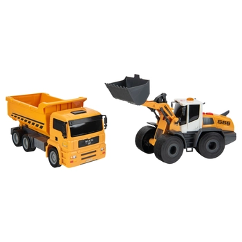 173261: Liebherr Construction Front Loader and Dump Truck Twin Pack