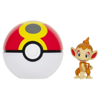 Pokémon Clip 'N' Go Repeat Poké Ball and Chimchar Battle Figure