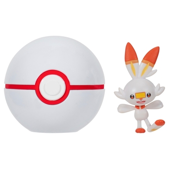 Pokémon Clip 'N' Go Premier Poké Ball and Scorbunny Battle Figure