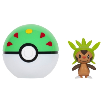 Pokémon Clip 'N' Go Friend Ball and Chespin Battle Figure