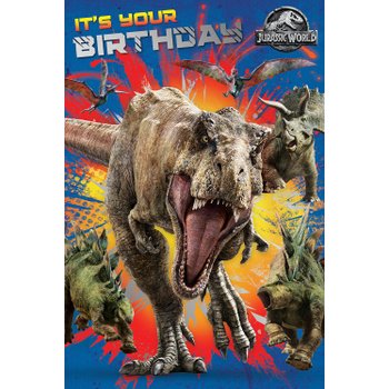 Jurassic World Birthday Card (No Age)