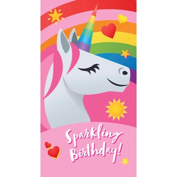 Joy Pixels Birthday Card Unicorn (No Age)