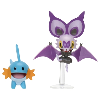Pokémon Battle Figures 2 Pack Mudkip and Noibat