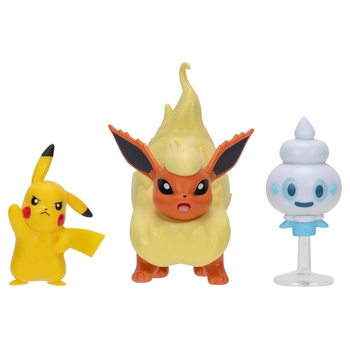 Pokémon Battle Figure 3 Pack - Pikachu, Vanillite en Flareon