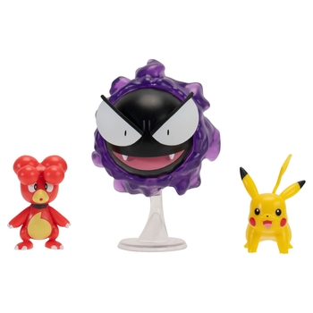Pokémon Battle Figures 3 Pack Magby, Pikachu and Gastly