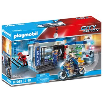 Playmobil 6919 Commissariat de Police avec Prison : : Jouets