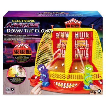 Electronic Arcade Game Down the Clown Shooting Gallery