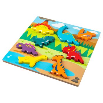 Chunky Wooden Dinosaur Shapes Puzzle