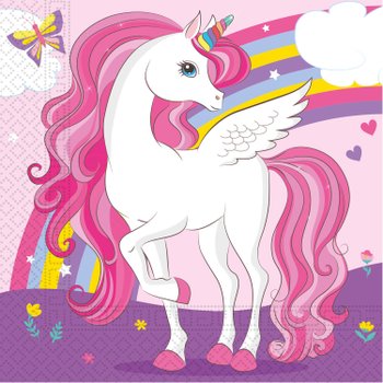 Einhorn Regenbogen Servietten 20 Stück