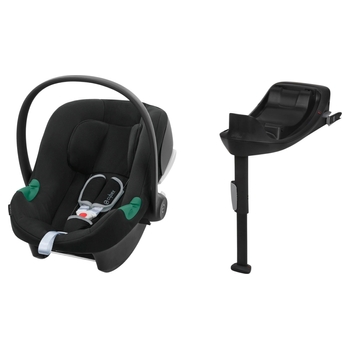 Cybex Aton B2 R129 Car Seat with Base One ISOFix Car Seat Base Volcano Black
