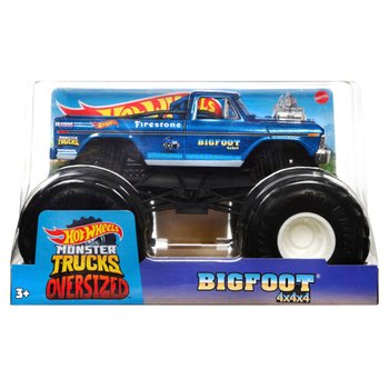 Hot Wheels Monster Trucks, Oversized Monster Truck Bigfoot, 1:24 Scale  Die-Cast Toy Truck with Giant Wheels and Cool Designs