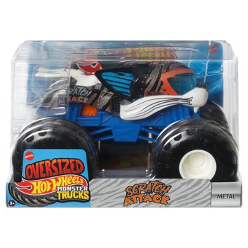 Hot Wheels Monster Trucks Diecast Car Oversized Scratch Attack 1:24 Scale