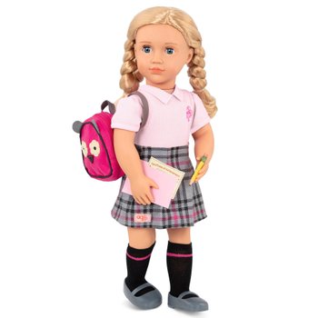 Our Generation Coralyn 18-inch Fashion Doll in Rainbow Skirt Outfit