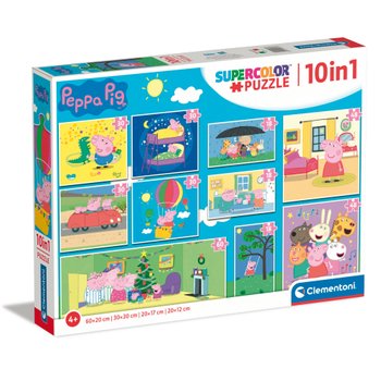 Clementoni Peppa Pig Jigsaw Puzzles Bumper 10 Pack