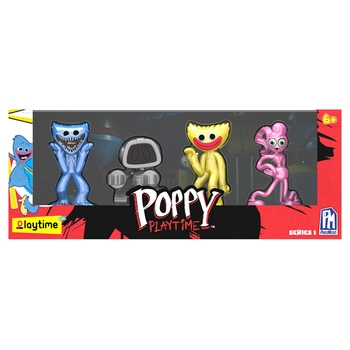 Kit 8 bonecos Poppy Playtime - Huggy Wuggy / Kissy Missy / Poppy