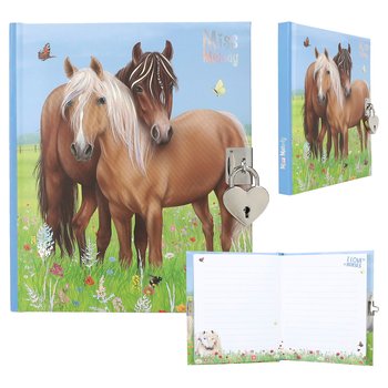 Miss Melody Tagebuch mit Stickern Pferde-Motiv