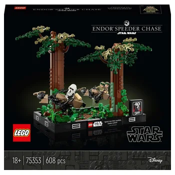 LEGO Star Wars 75353 Diorama de la Course-Poursuite en Speeder sur Endor